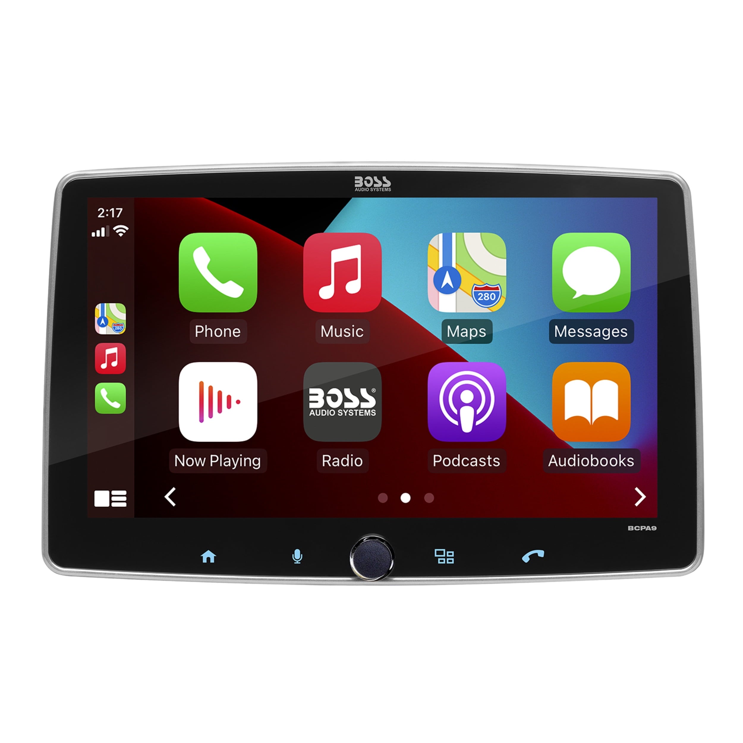 BOSS Audio Systems BCPA9 Apple CarPlay Android Auto 1 Din Car Stereo System