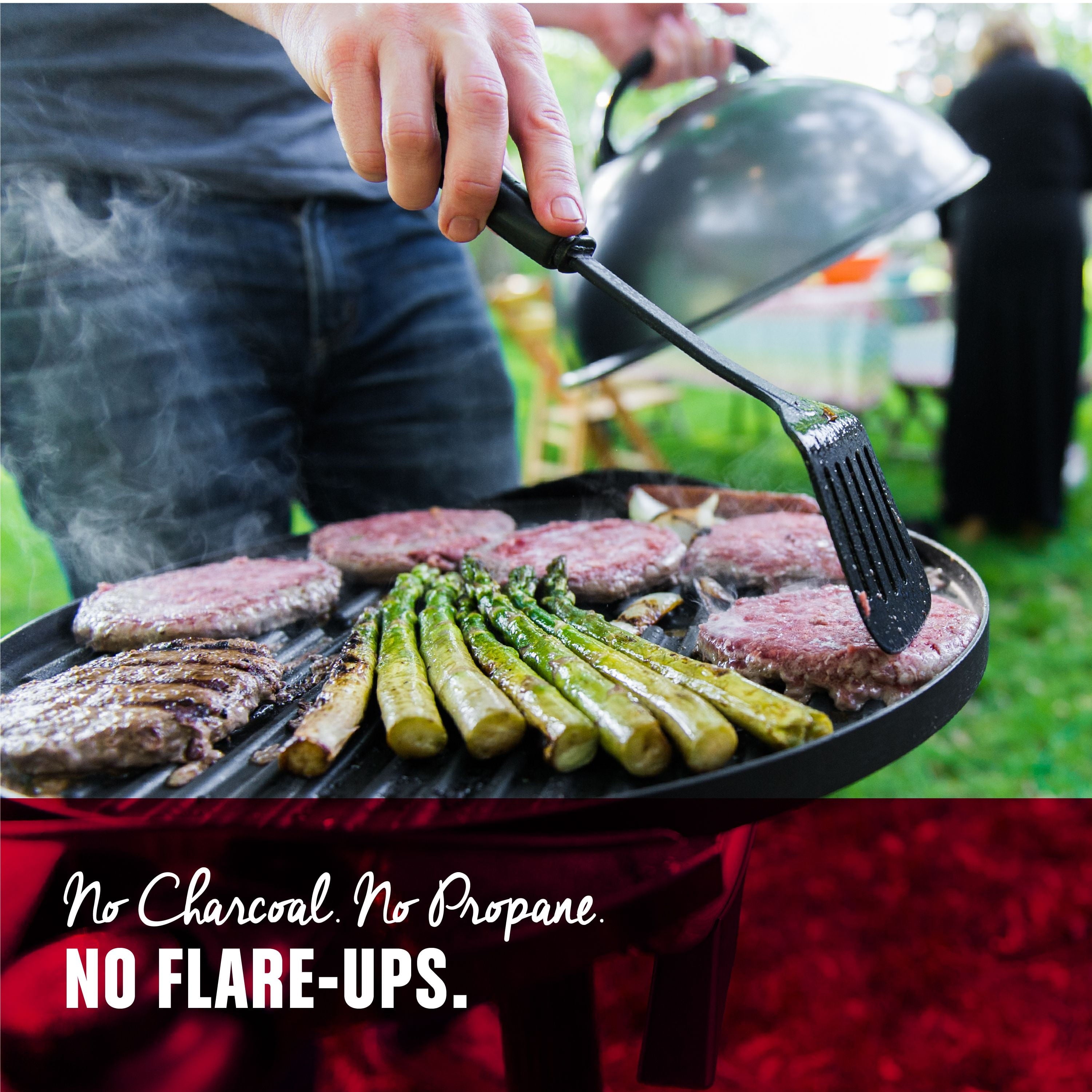 Foreman 15 Serving Nonstick Indoor/Outdoor Electric Grill in Gun Metal