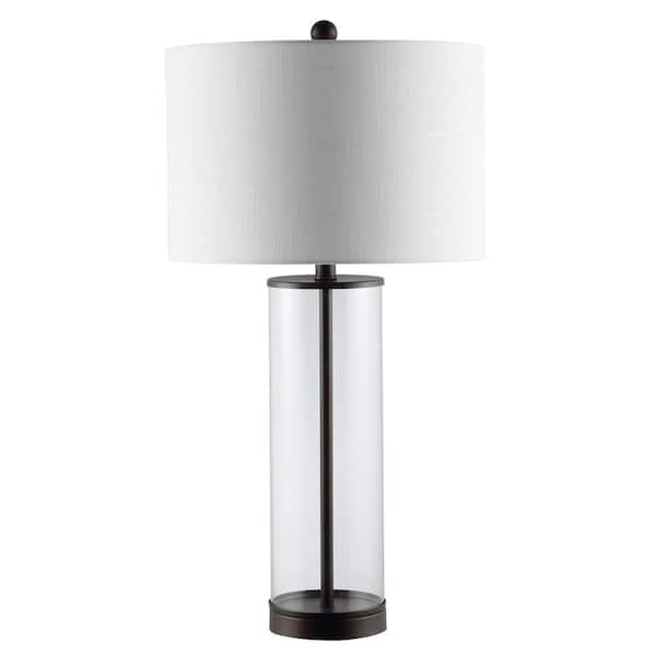 Collins 29 in. Oil Rubbed Bronze Glass LED Table Lamp