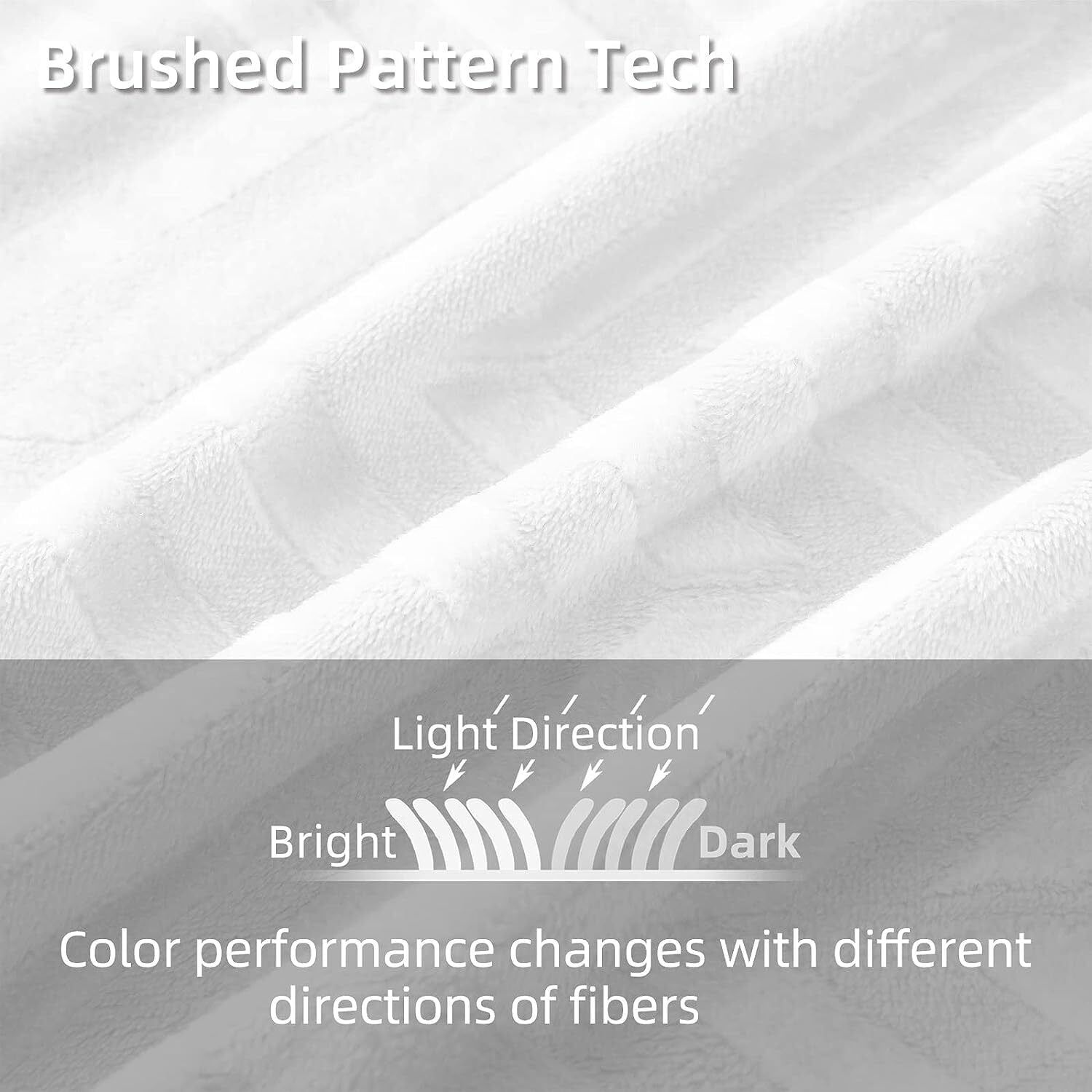 Whale Flotilla Fleece Throw Blanket for Couch, Soft Fluffy Sofa Bed Blanket with Chevron Pattern for All Season, Warm and Lightweight, 50x60 Inch, White