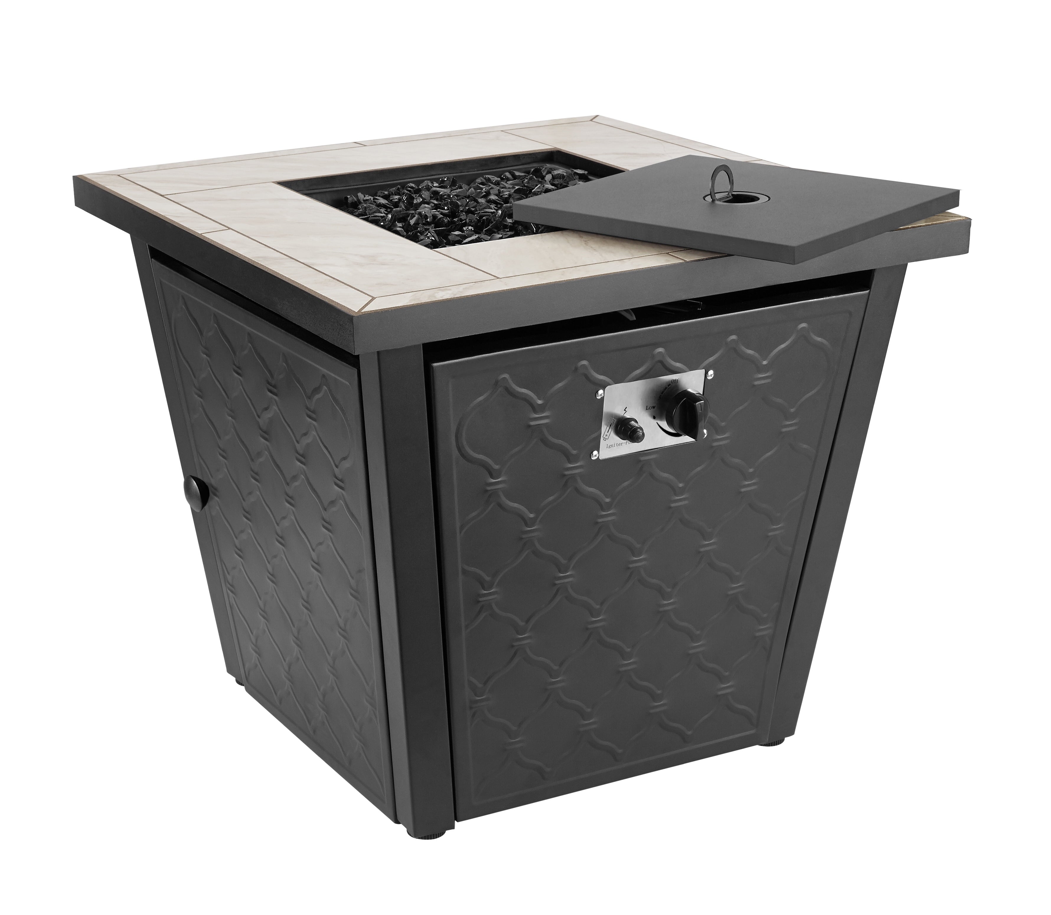 Better Homes & Gardens River Oaks 30” Square Gas Fire Pit Table