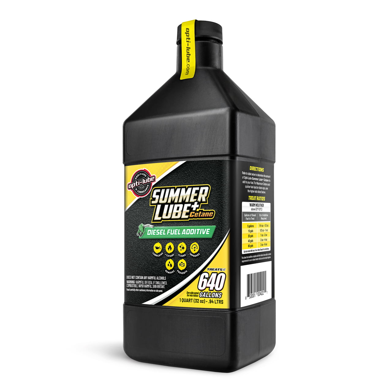 Opti-Lube Summer Lube +Cetane Diesel Fuel Additive: Quart (32oz)