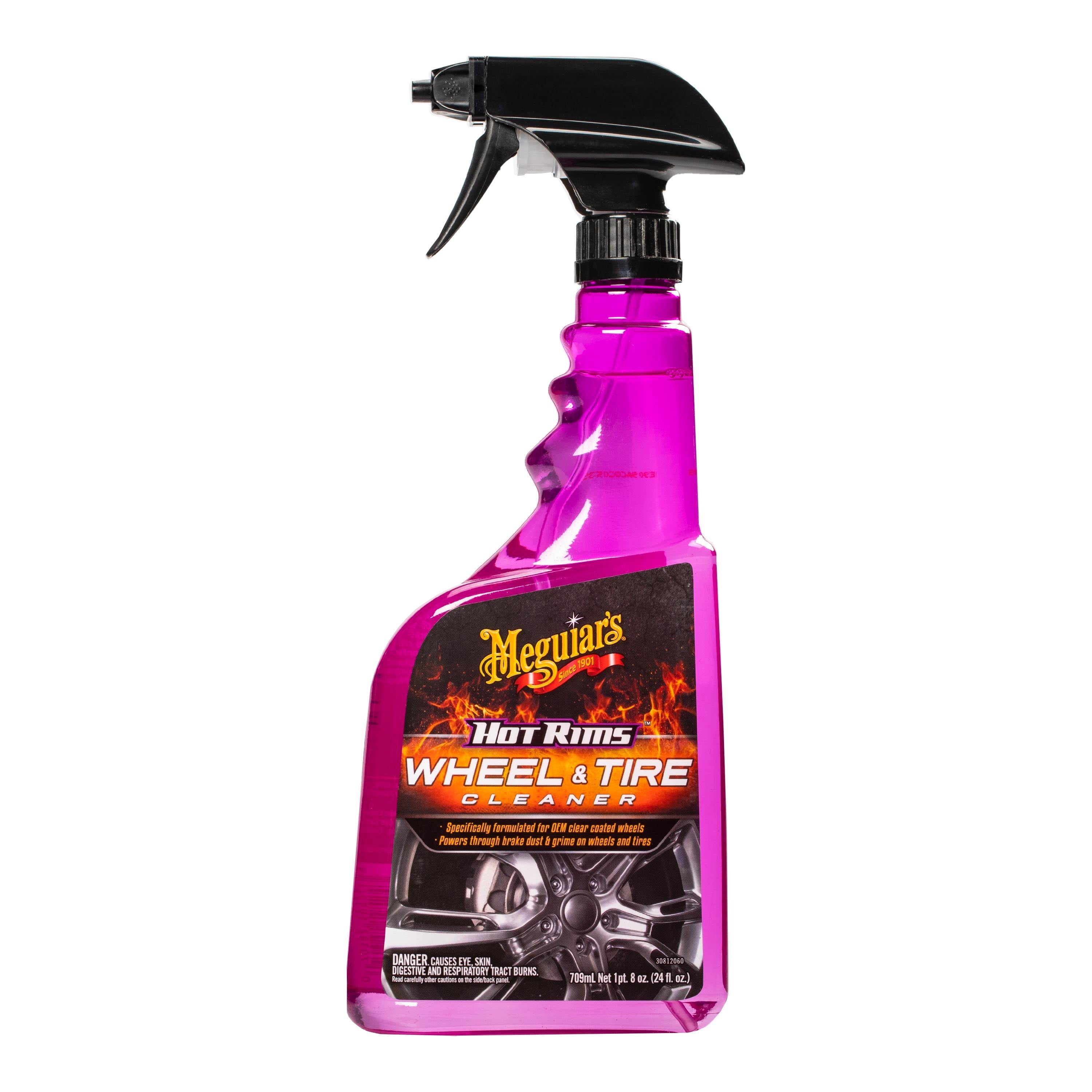 Meguiar's Hot Rims Wheel and Tire Cleaner, G9524, 24 oz