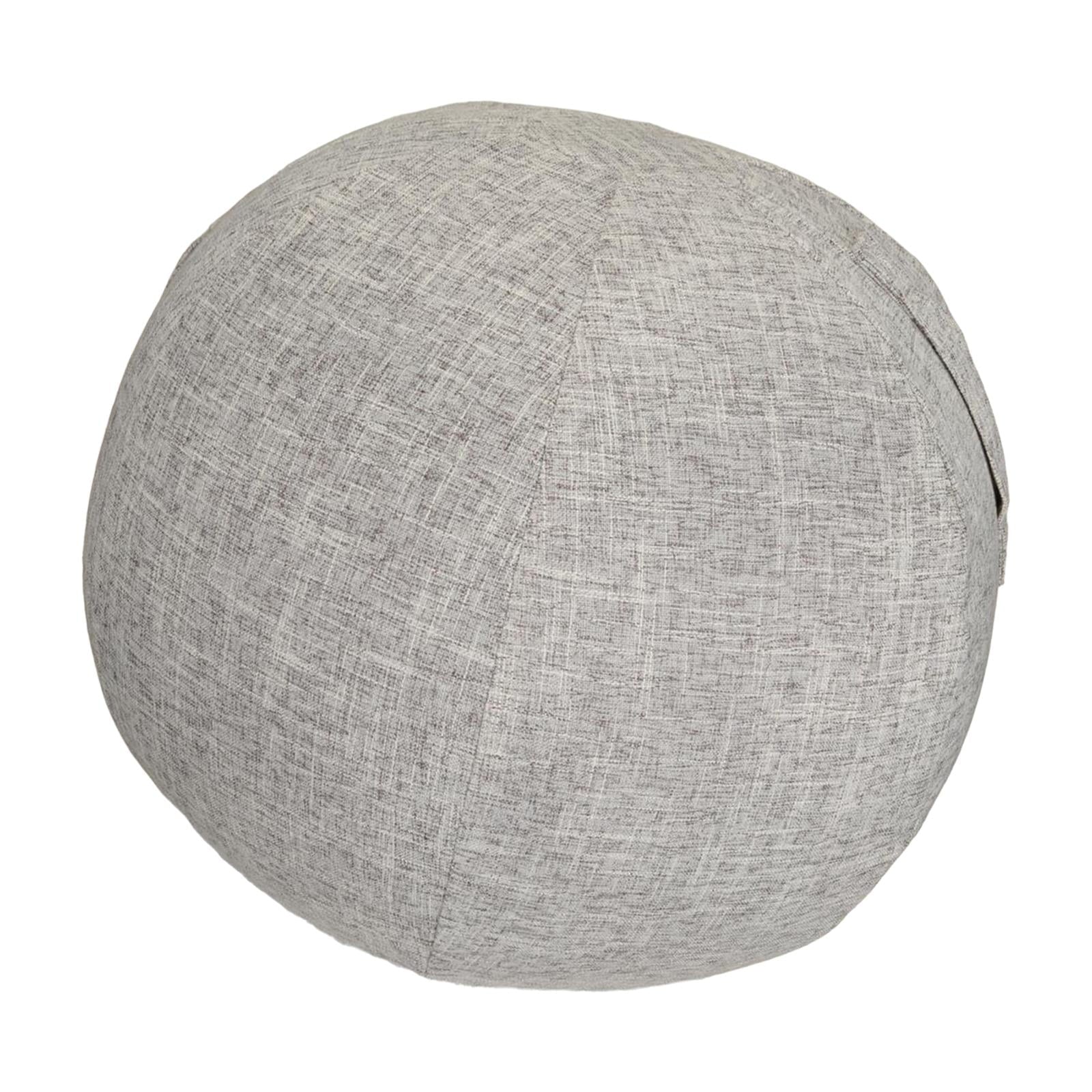 Yoga Ball Cover Exercise Ball Cover with Convenient Carry Handles Durable Foldable Sitting Balls Cover Yoga Ball Accessories Protective Gray 55cm