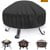 Waterproof Fire Pit Cover Round, Fits 22/24/26/28 inch Firepit or Fire Bowl, 28