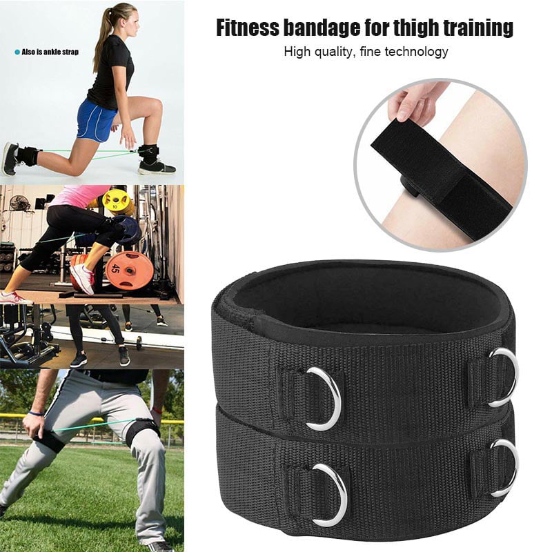 alextreme 1 Pair Thigh Strap Neoprene Padded Fitness Legs Cuff Strength Training Strap Fitness and Shaping