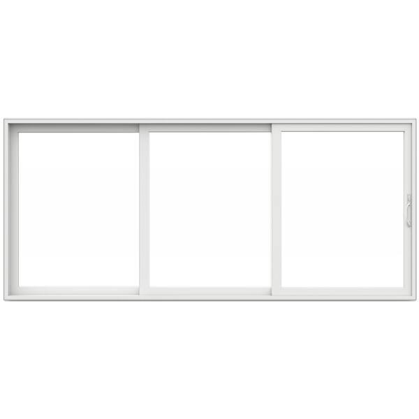 V4500 Multi-Slide 177 in. x 80 in. Left-Hand Low-E White Vinyl 3-Panel Prehung Patio Door