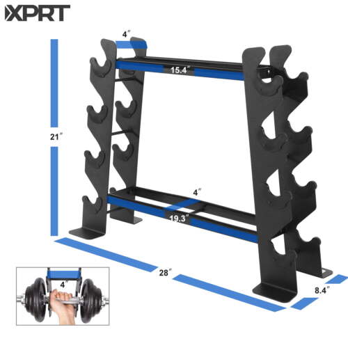 Fitness Dumbbell Storage Rack, Holds up to 400 Lbs,Ideal for 5-30 Lbs.