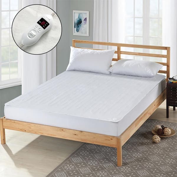 54''x75'' Electric Blanket Heated Mattress Pad Twin Size w/Overheat Protection