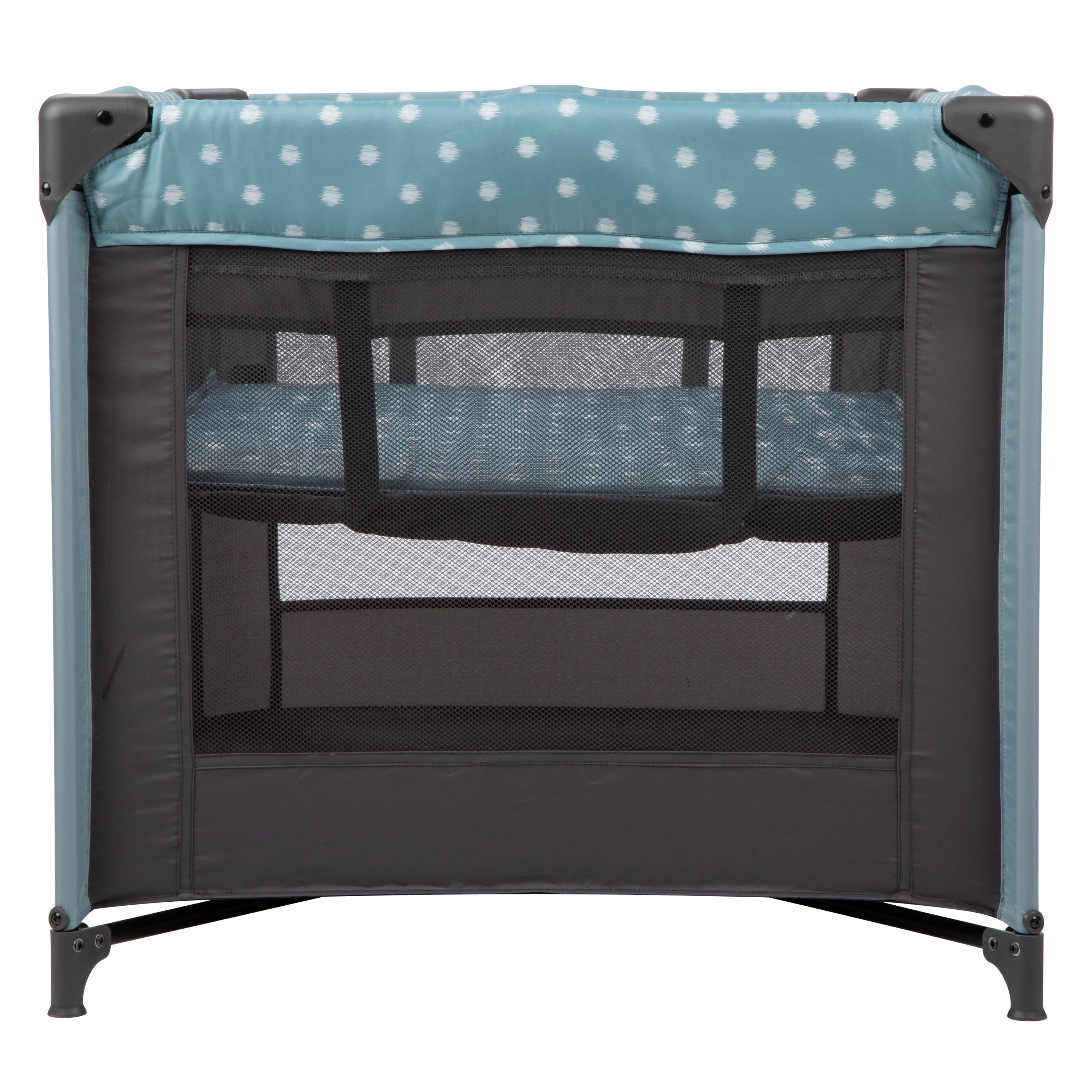 Babideal Dottie Play Yard with Bassinet, Blue Dot