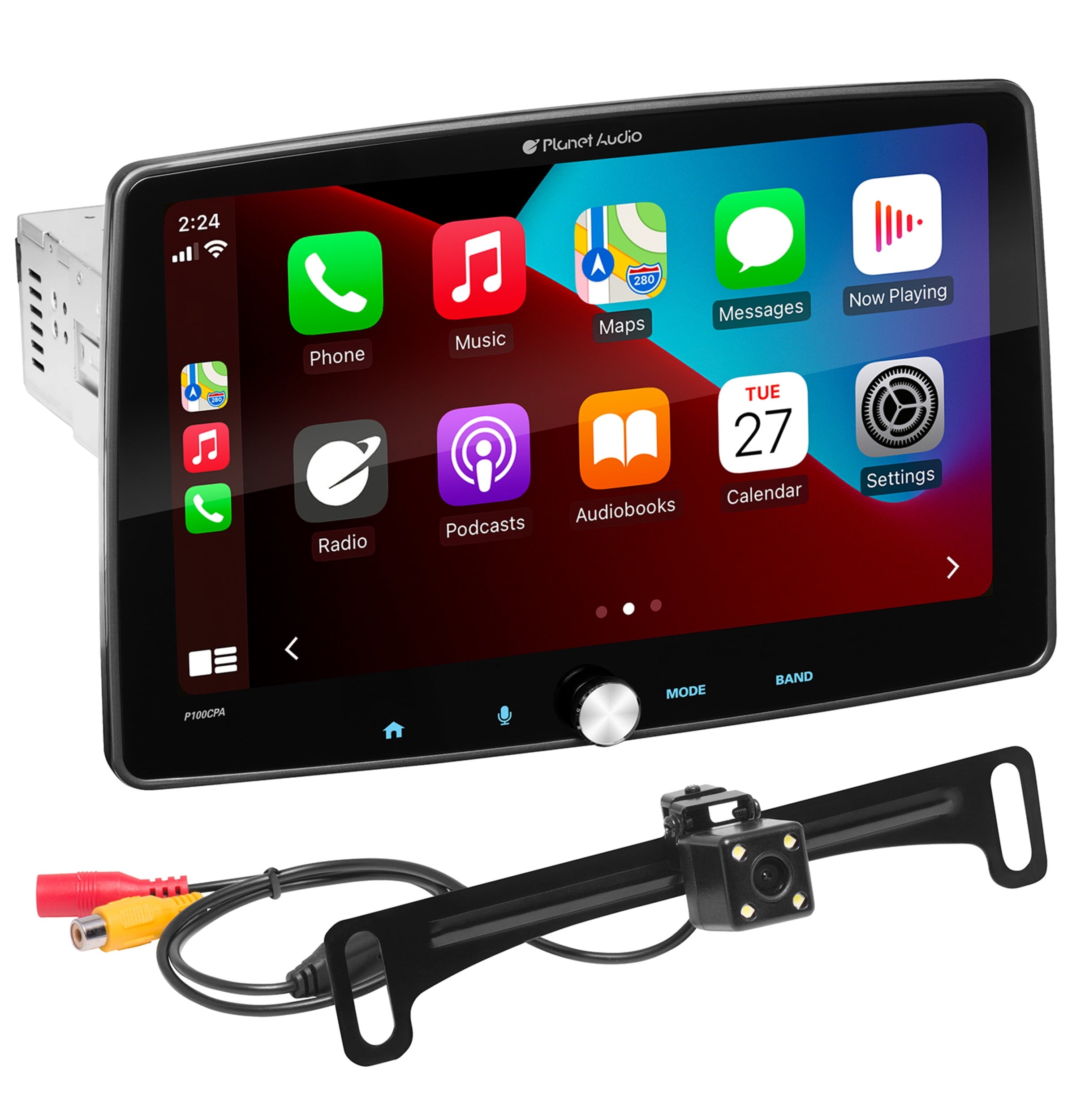 Planet Audio P100CPAC Apple CarPlay Android Auto Car Audio Stereo System