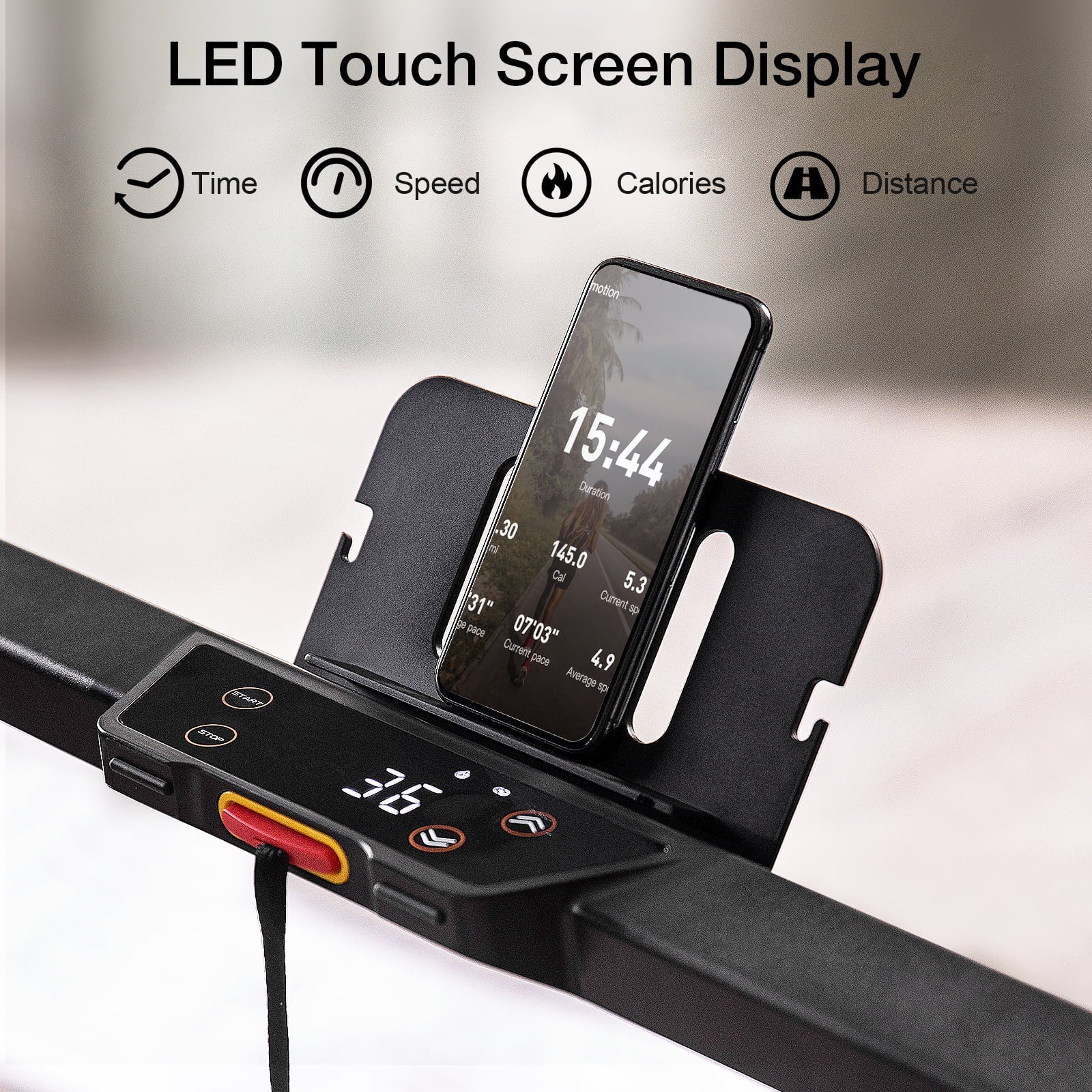 GEEMAX FT-01 2.5HP 2 in 1 Under Desk Treadmill Folding Treadmill Electric Treadmill WalkingPad,Maximum Weight 242lbs