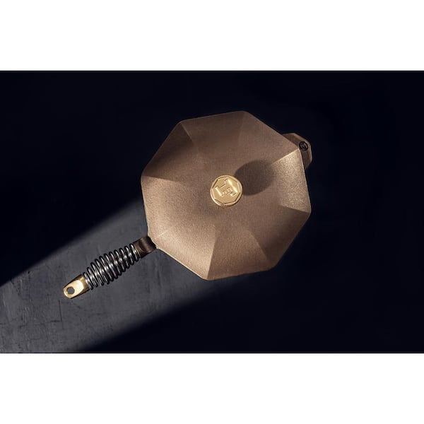 Cast Iron Collection 12 in. Cast Iron Skillet in Iron Patina with Lid