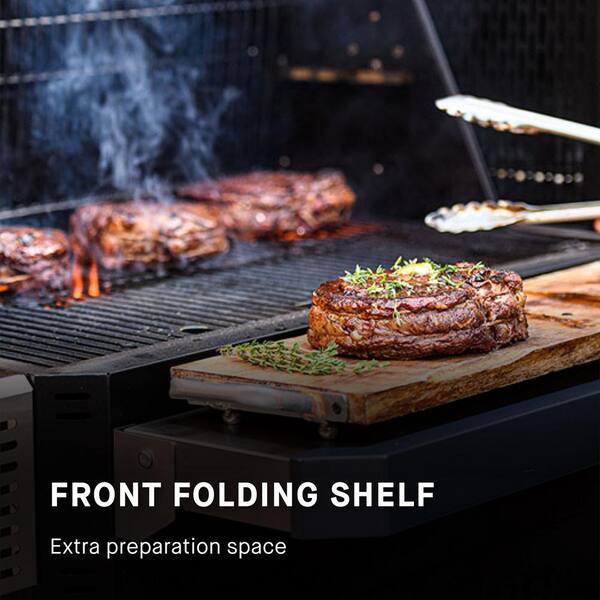 Gravity 800 Digital Charcoal Grill, Griddle and Smoker Combo in Black Plus Cover Bundle