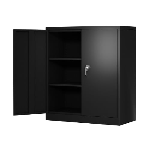 Supeer Black Metal Storage Cabinet, 72