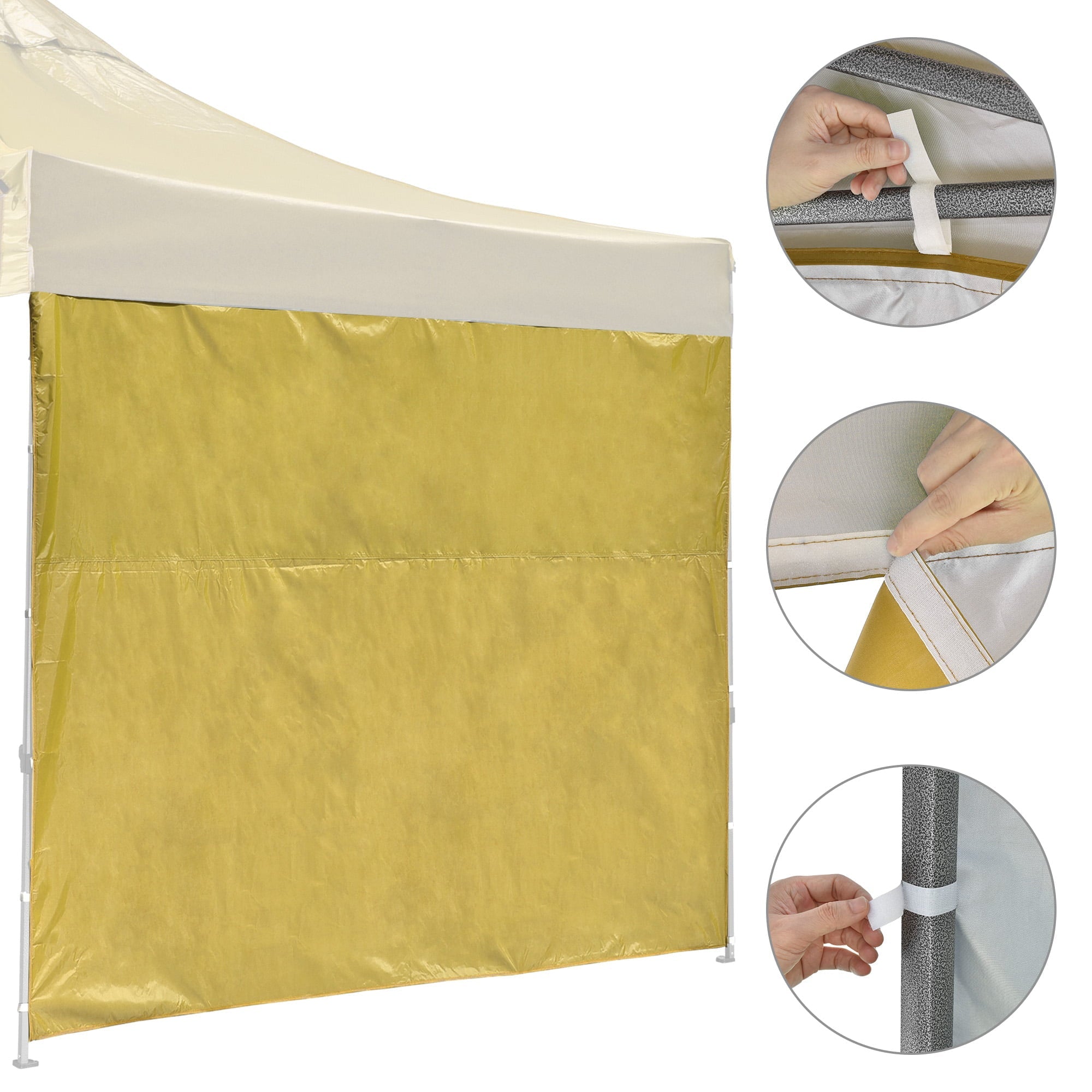 InstaHibit Universal Sidewall UV50+ Fit 10x10 Ft Pop up Canopy 1 Piece Party