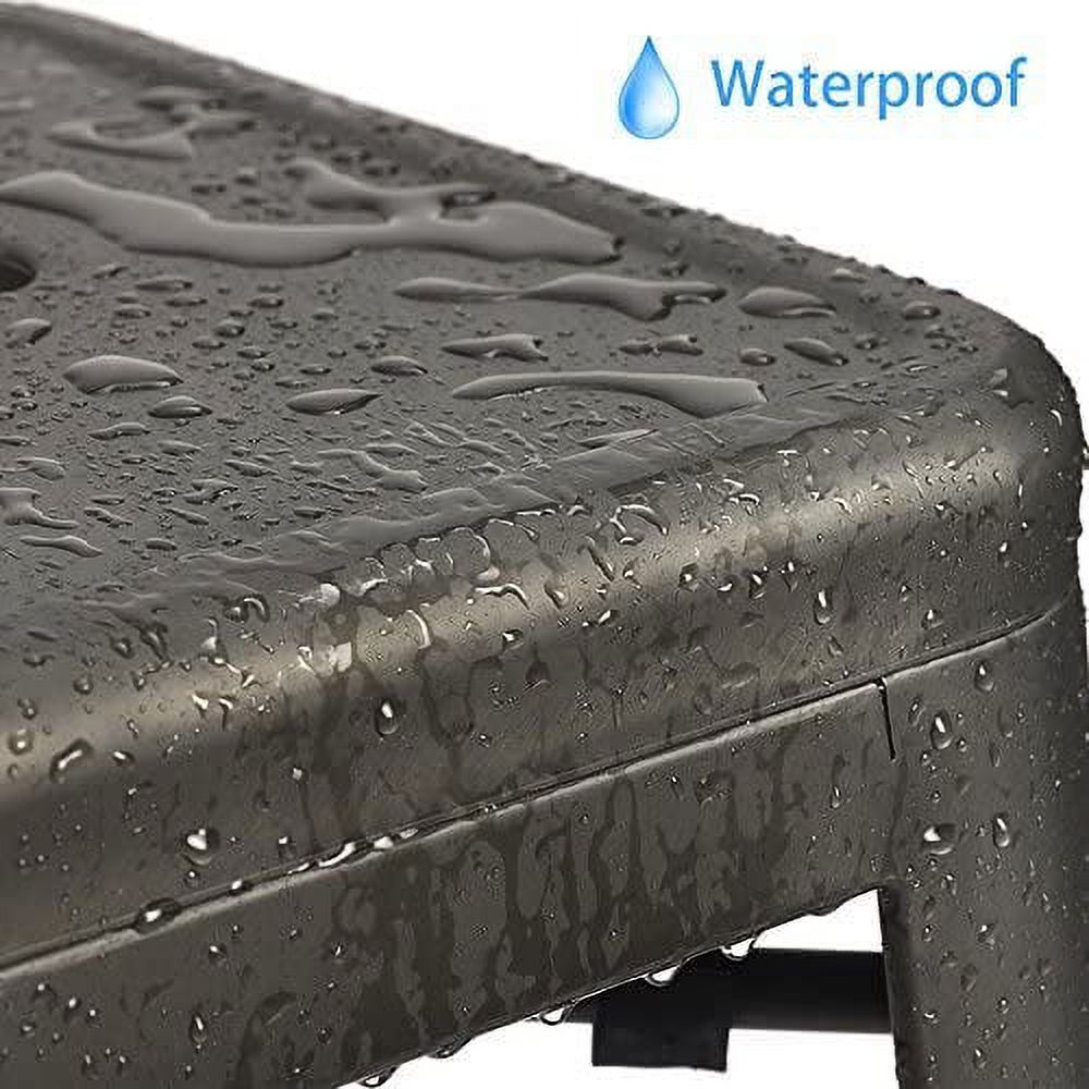 30 Inches Metal Bar Stools, High Backless Stools for Indoor Outdoor Stackable Kitchen, Set of 4