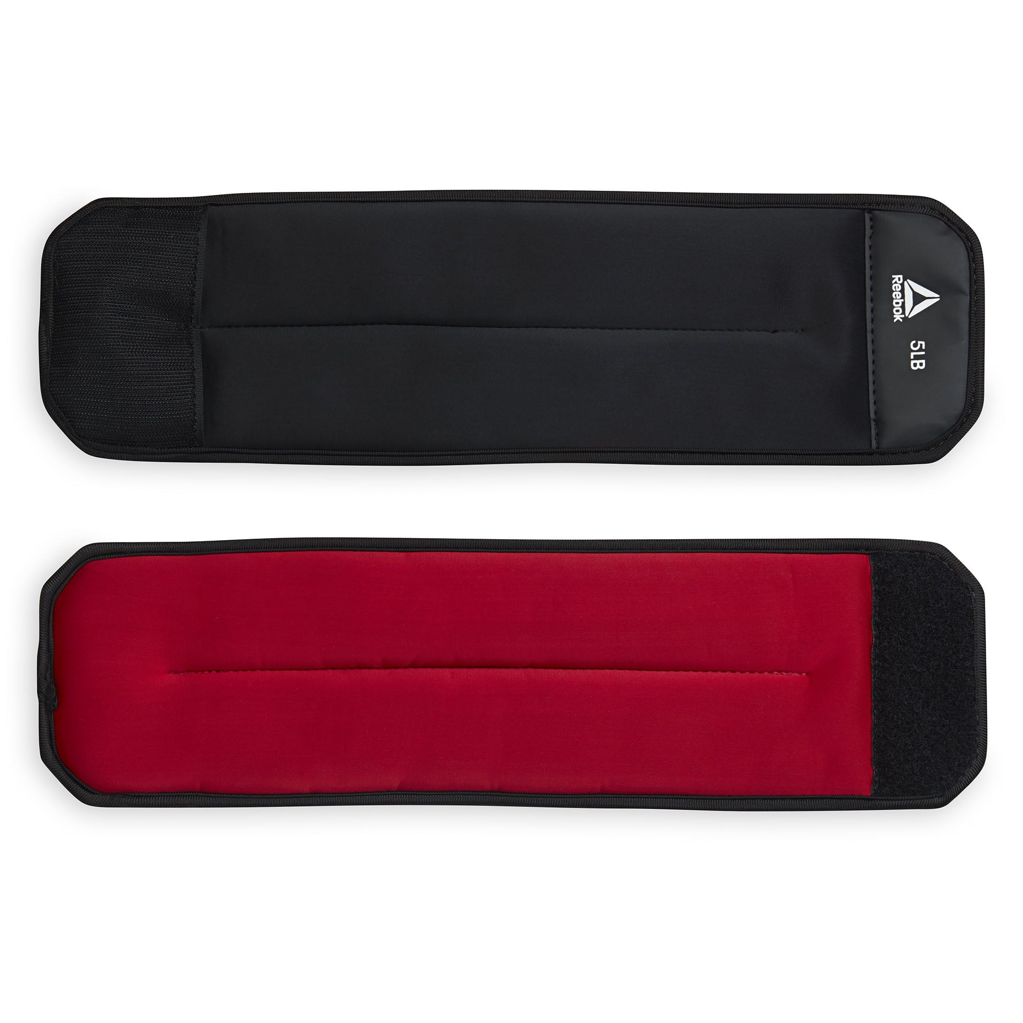 Reebok 10lb Ankle and Wrist Weight Set, Includes Two 5lb Weights, Adjustable Fit