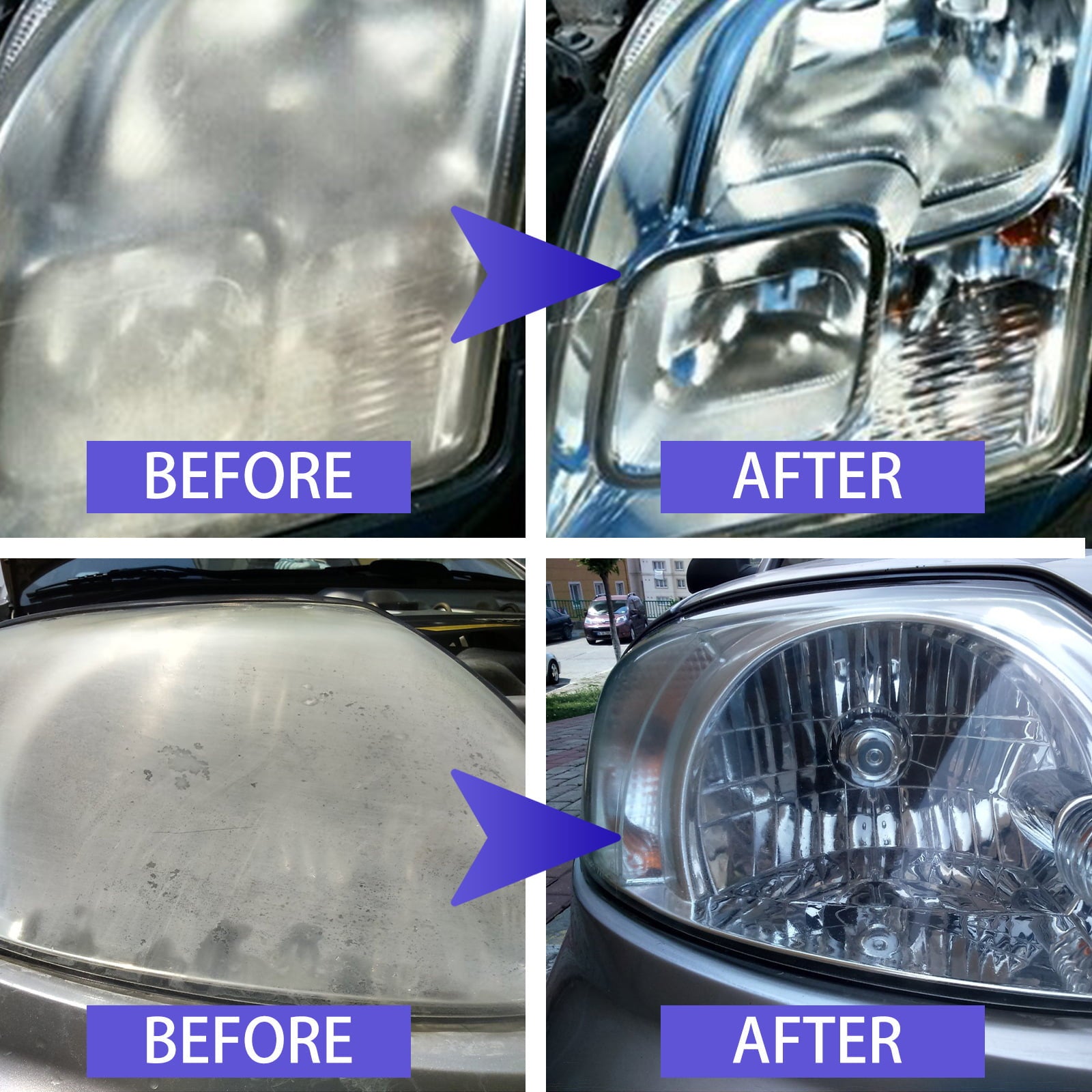 Quick Headlight Clear Coat, Cleans and Prevents Lens Yellowing