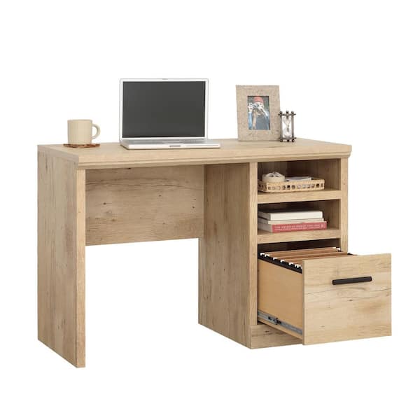 Aspen Post 43.150 in. Prime Oak Computer Desk with File Storage