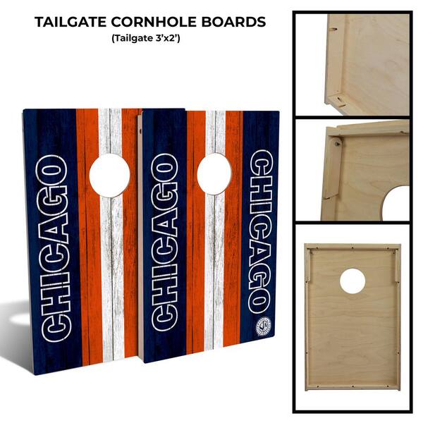 Chicago Football Cornhole Board Set (Includes 8 Bags)