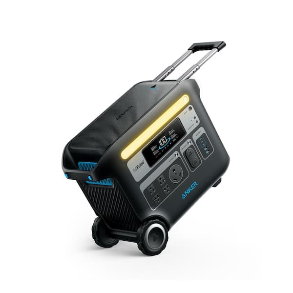 Solix F2600 2400-Watt Push Button Start Battery Generator with Power-Saving Mode