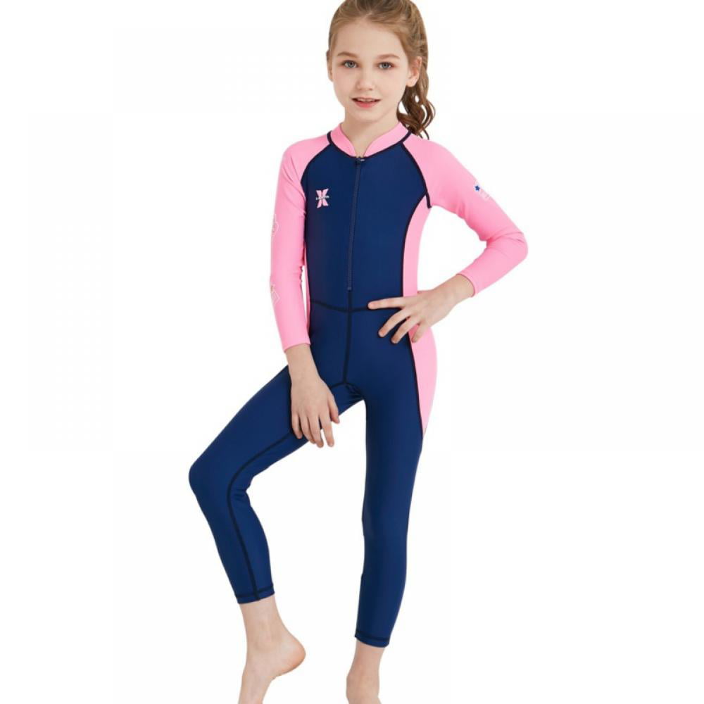 Wetsuit Kids Full 0.5Mm Nylon And Spandex Swimsuit Uv Protection Warm Long Sleeve Wetsuit