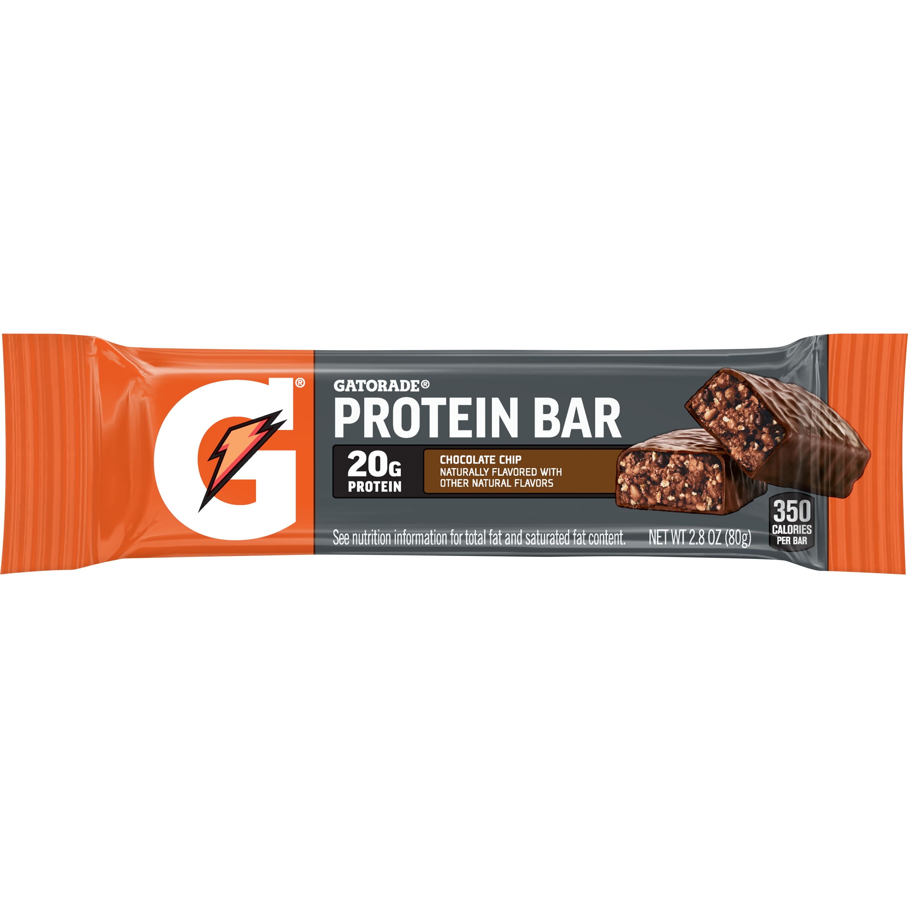 Gatorade Chocolate Chip Whey Protein Bars, 20g Protein, 6 Pk