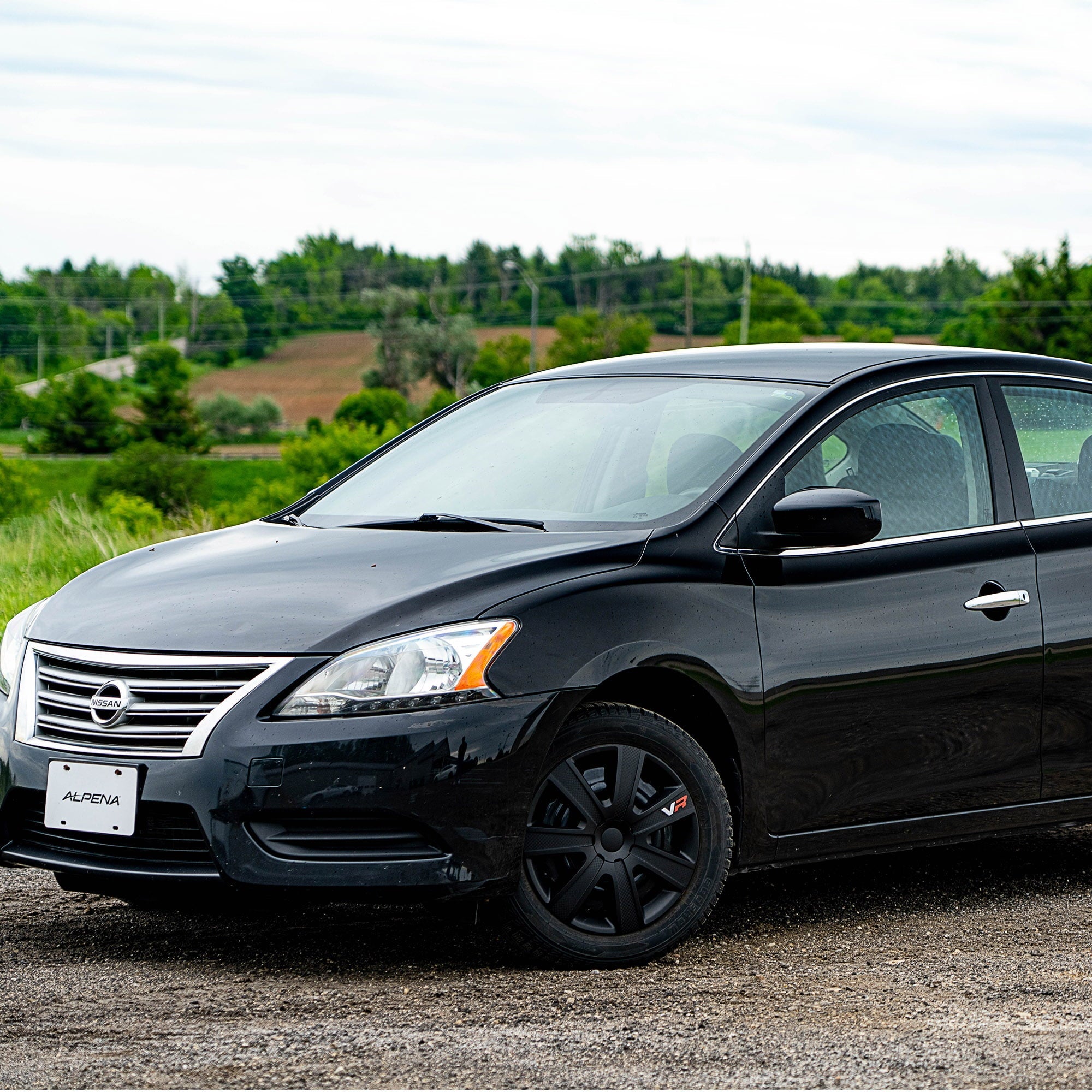 Alpena 15in VR Carbon Wheel Cover Kit Black 4 Pack, Model 58259