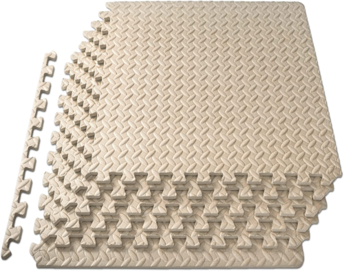 Exercise Puzzle Mat ½ Inch, EVA Foam Interlocking Tiles Protective and Cushion F