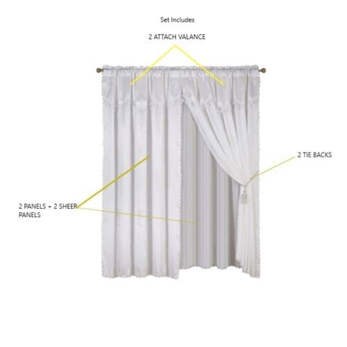 2 PANEL WINDOW CURTAIN SET (120