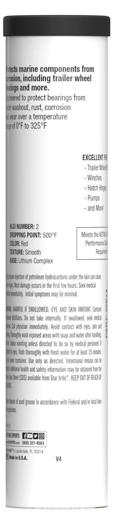 STAR BRITE Wheel Bearing Grease - 14 OZ