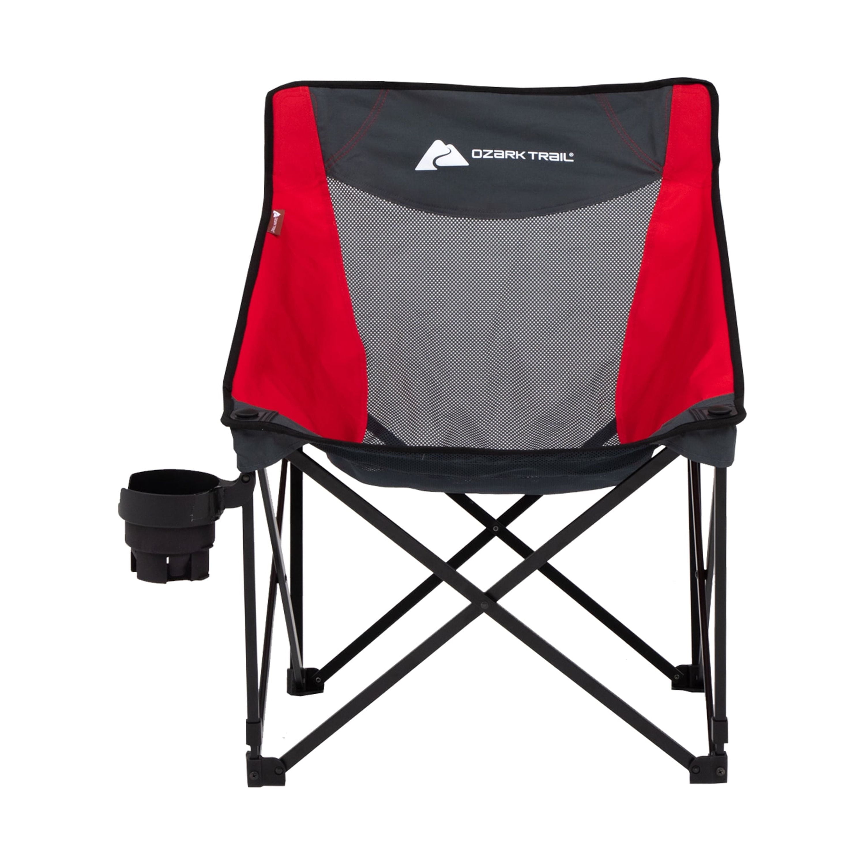 Ozark Trail Camping Chair, Red and Gray