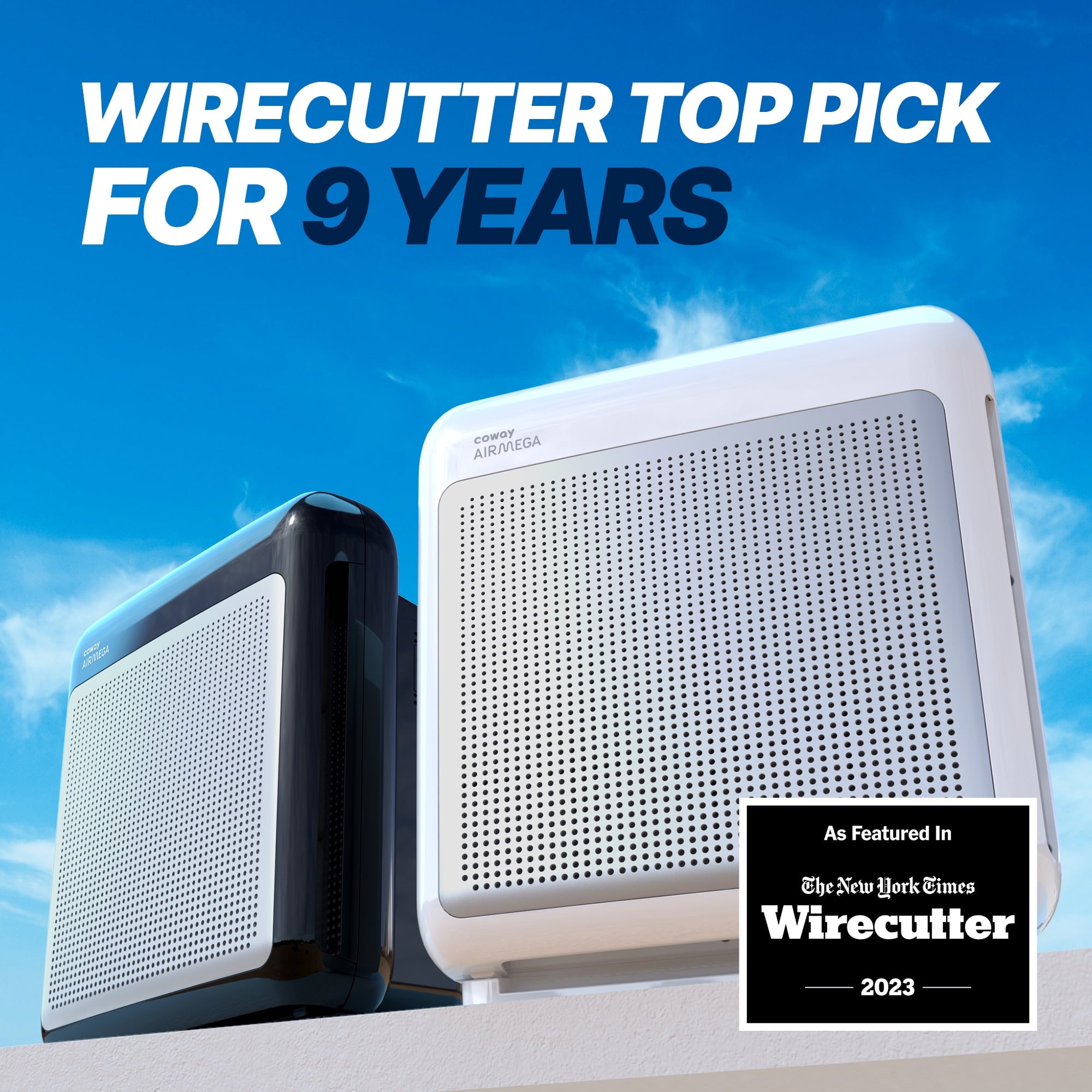 Coway Airmega 200M True HEPA Air Purifier with 361 sq. ft. Coverage in White