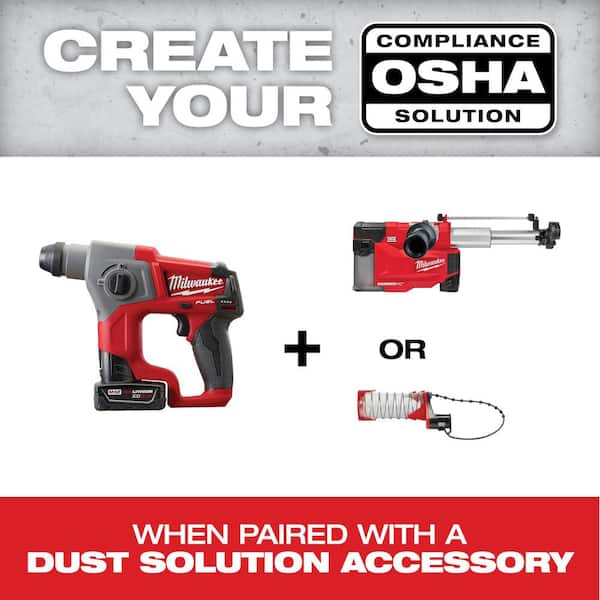 M12 FUEL 12-Volt Lithium-Ion 5/8 in. Brushless Cordless SDS-Plus Rotary Hammer Kit with M12 Multi-Tool