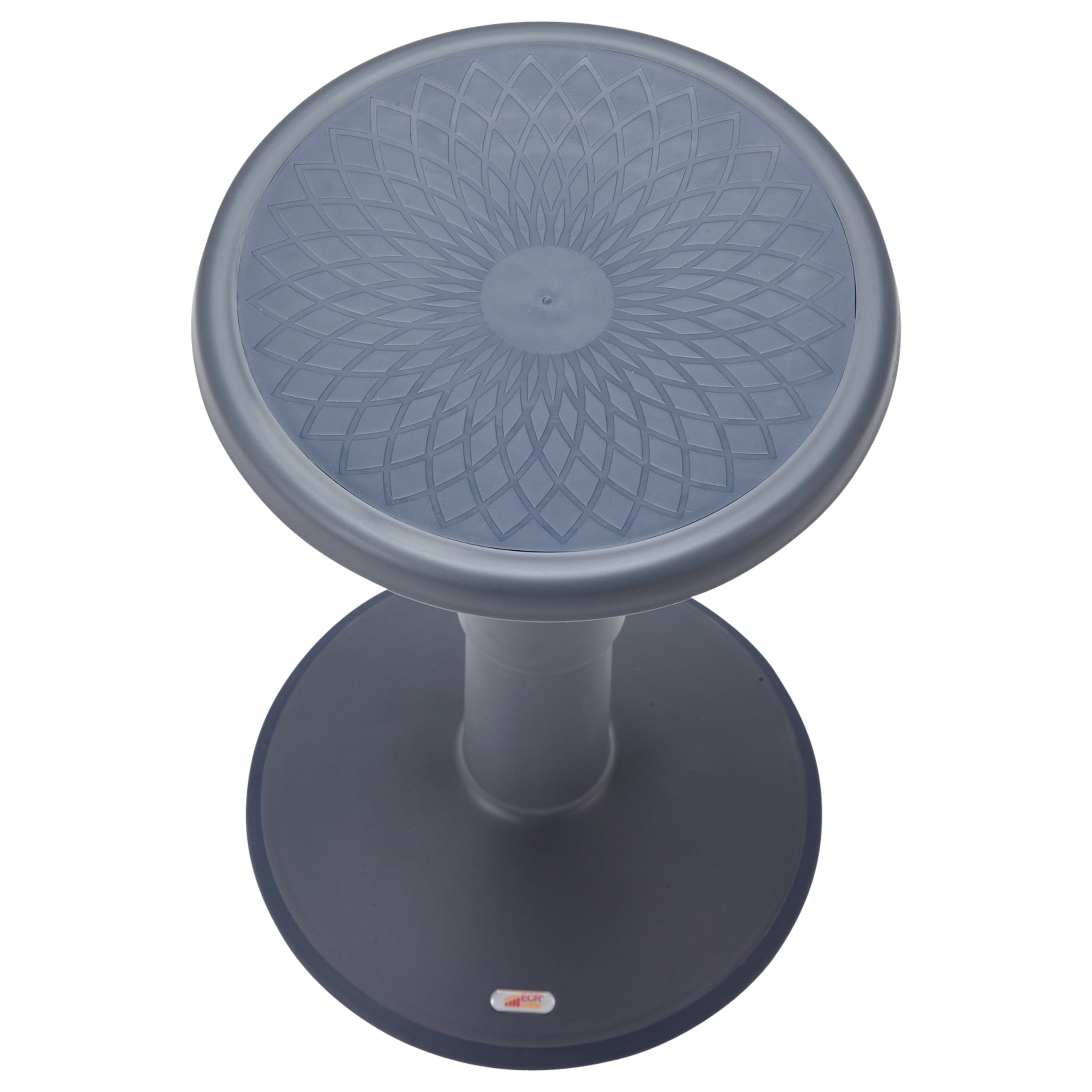 ECR4Kids SitWell Wobble Stool, Adjustable Height, Active Seating, Grey