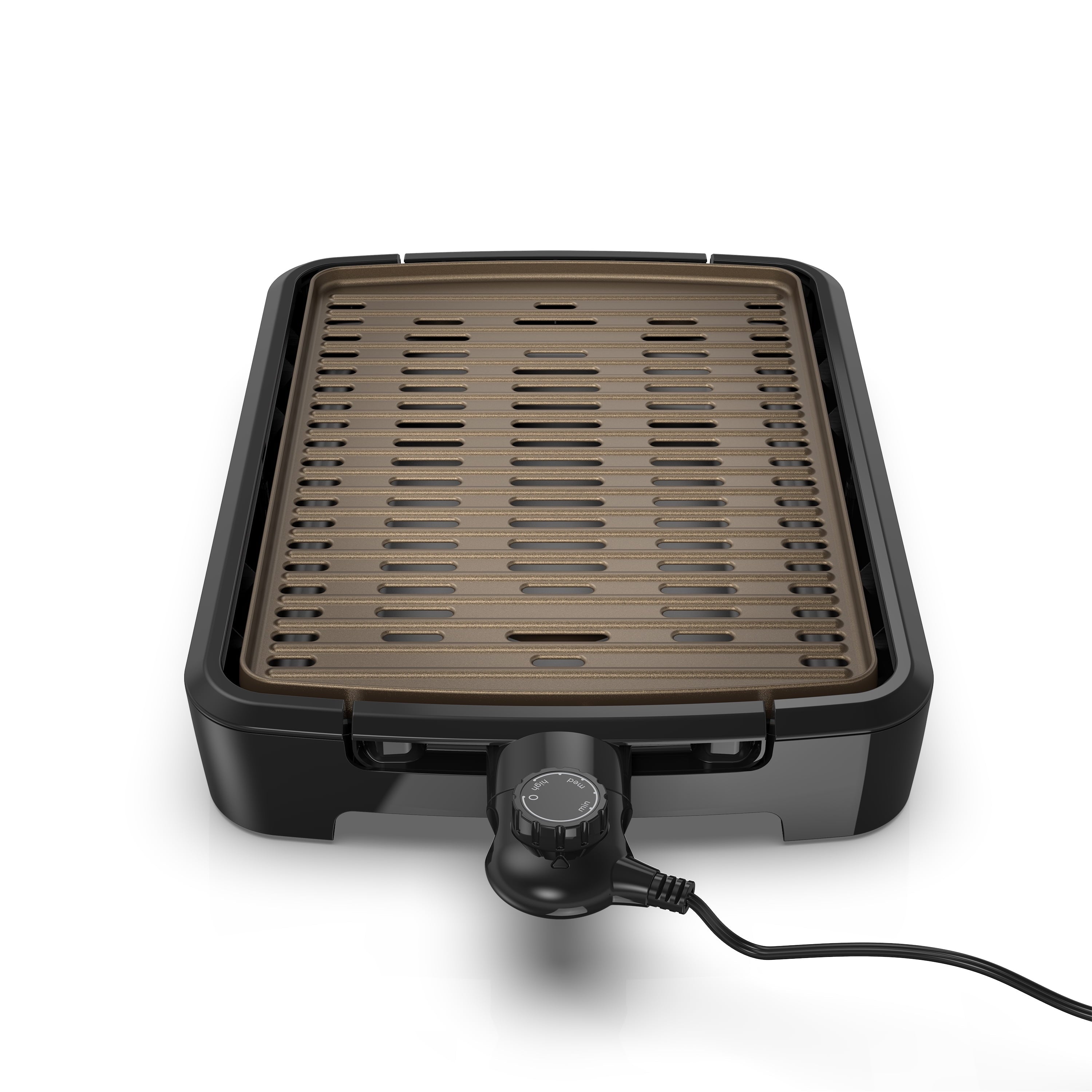Foreman Party Size Open Grate Smokeless Grill, Black, GFS0172SB