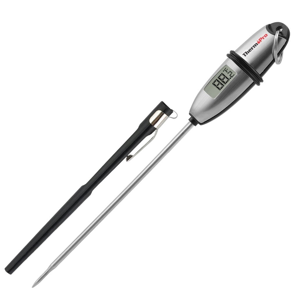 ThermoPro TP02S Instant Read Digital Meat Thermometer for Kitchen Grill Oven BBQ Smoker, 2 Pack (Batteries Included)