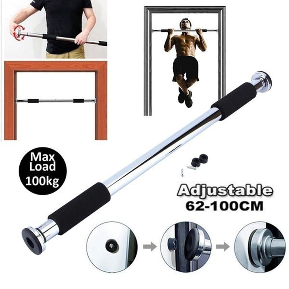 Vobor Portable Pull Up Chin Up Bar Workout Training Bar Adjustable 62-100cm Door Mounted for Doorway Gym Home,Fitness Exercise