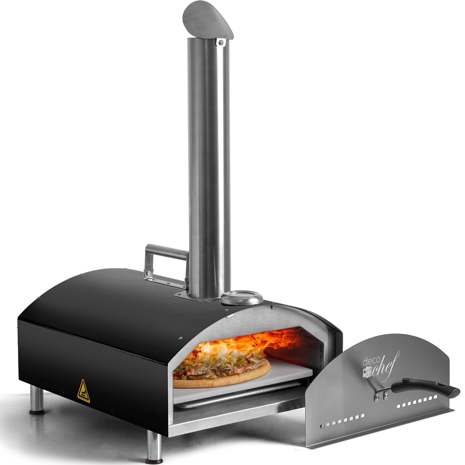 Deco Chef Outdoor Pizza Oven with 2-in-1 Pizza and Grill Oven Functionality, 13