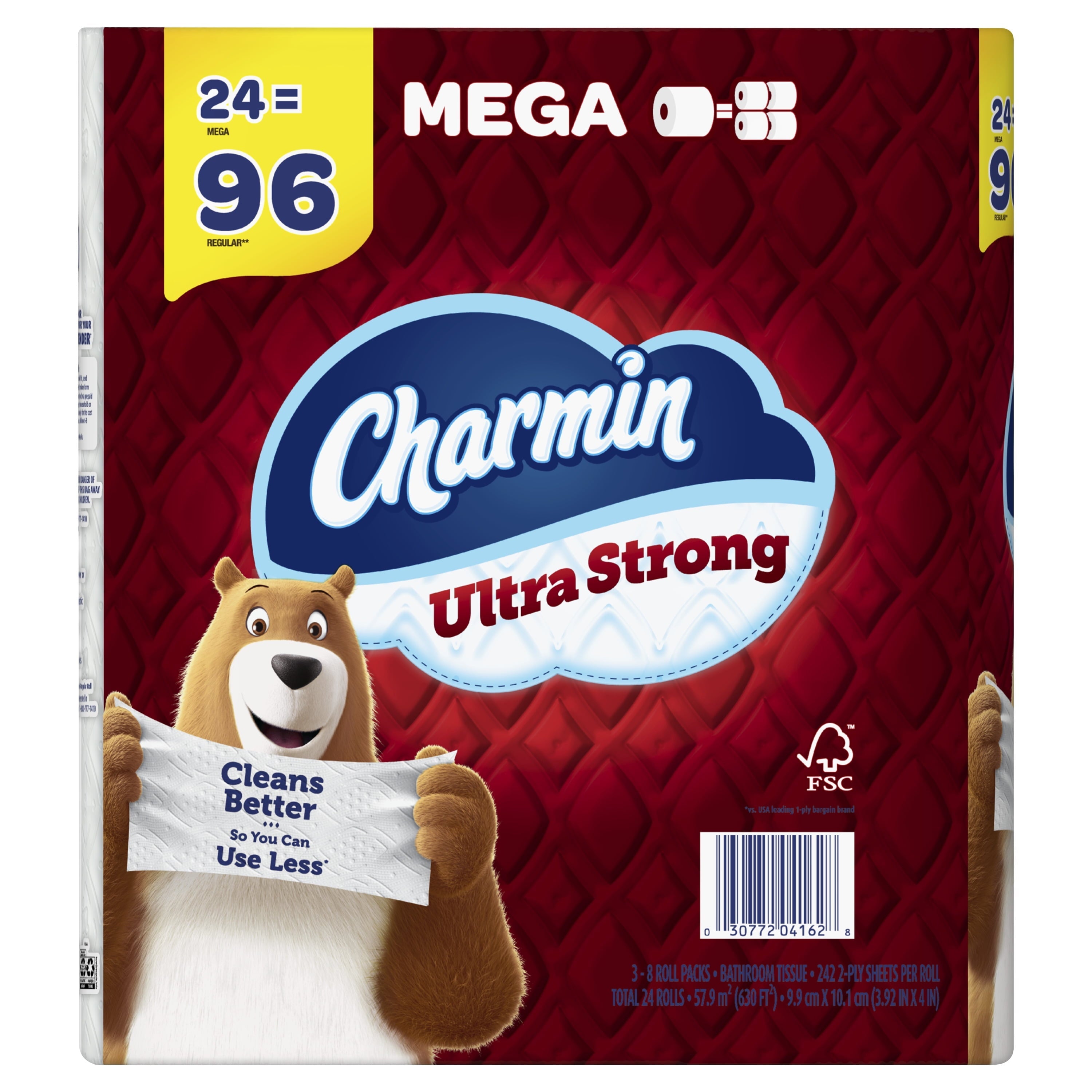 Charmin Ultra Strong Toilet Paper, 24 Mega Rolls