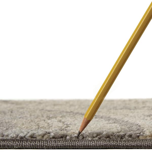 Spiral Gray 7 ft. x 9 ft. Geometric Medallion Area Rug