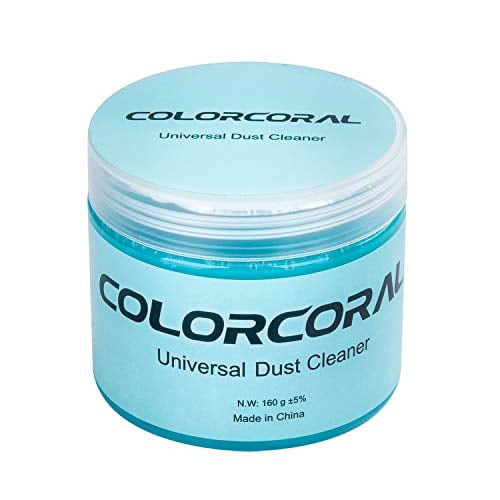 ColorCoral Cleaning Gel Universal Gel Cleaner for Car Vent Keyboard Auto Cleaning Putty Dashboard Dust Remover Putty Auto Duster Cleaning Kit 160G