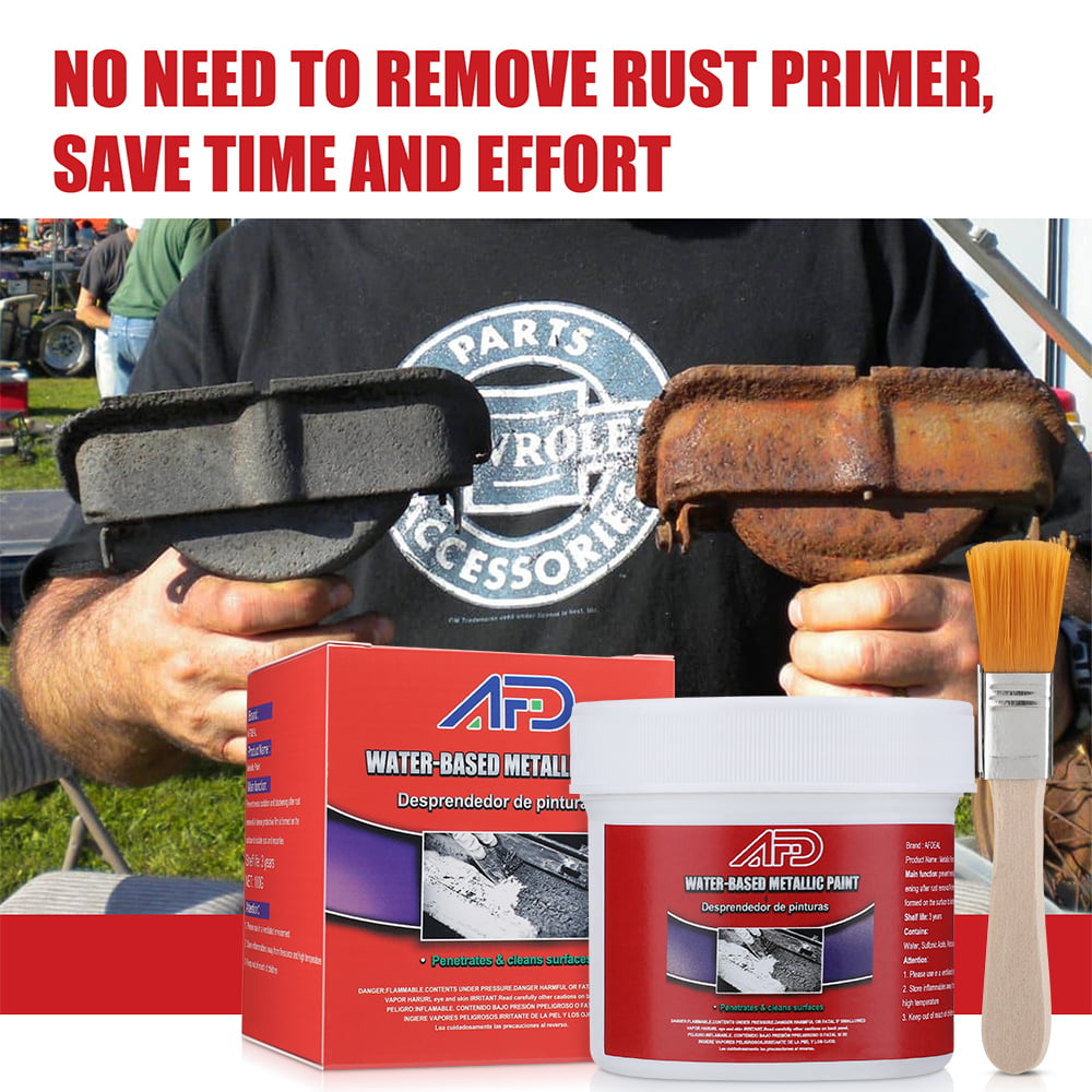Rayhong Car Primer,Car Rust Remover, Metal Rust Remover Metallic Paint Rainproof, sunscreen and waterproof 100g