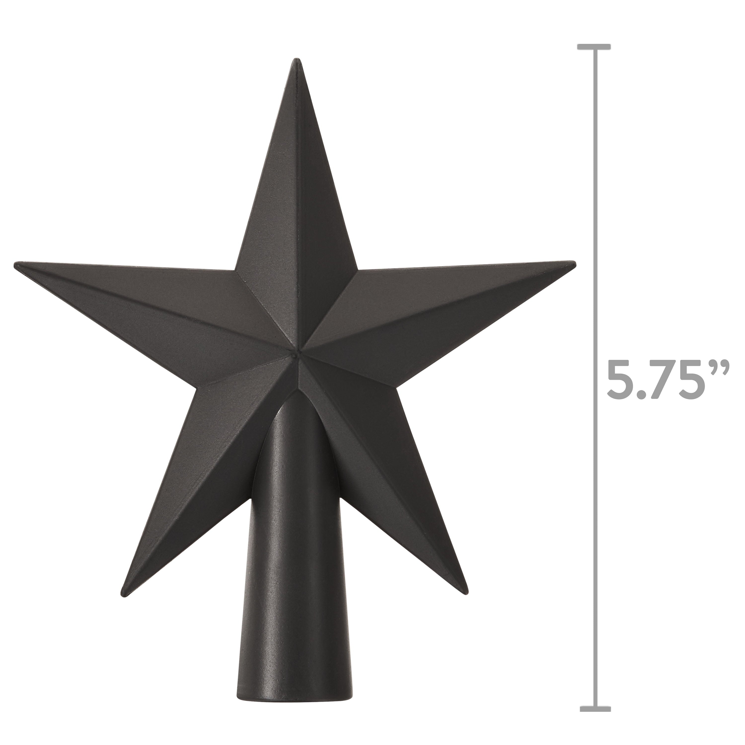 Black Star Christmas Tree Topper, 6