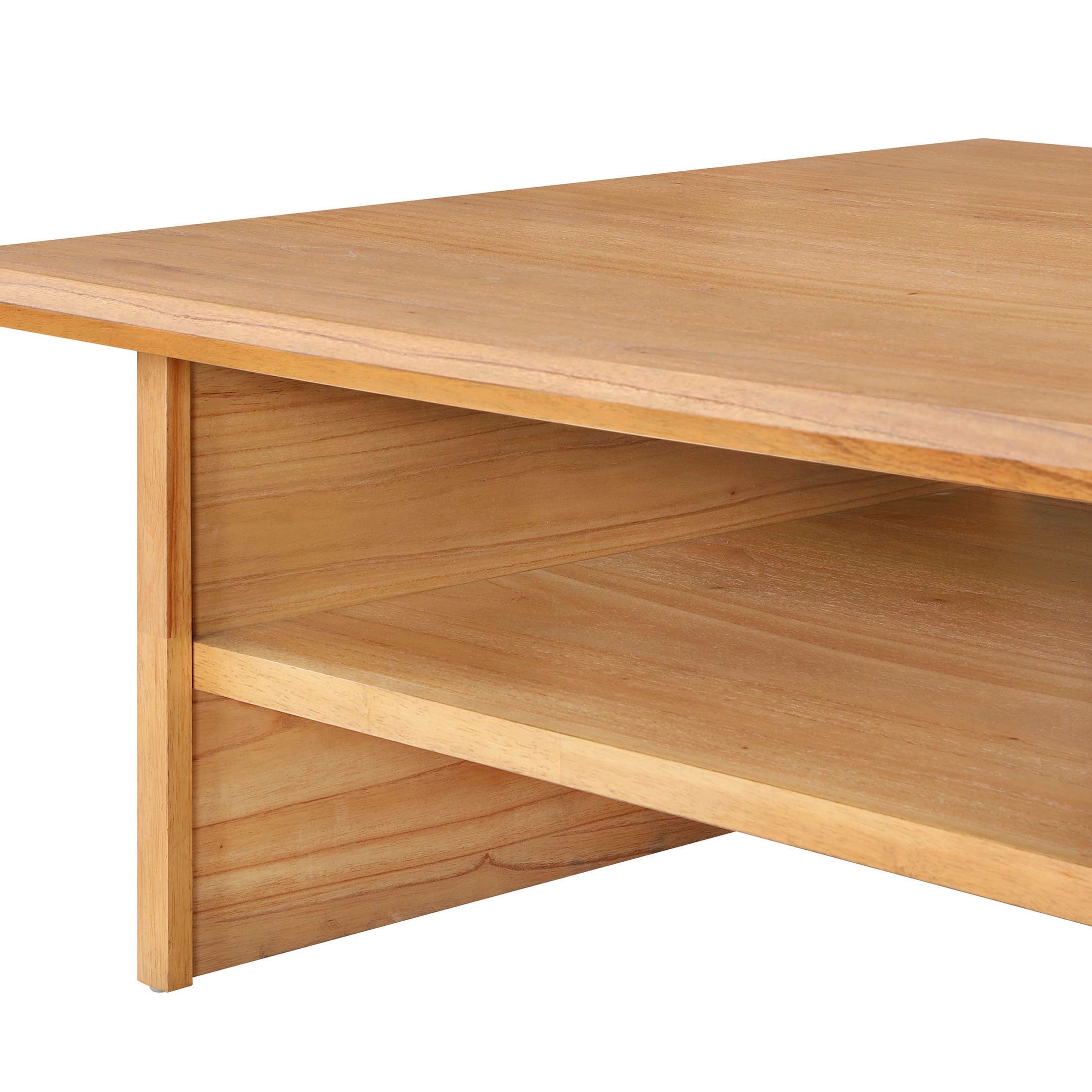 Better Homes & Gardens Pembrook Coffee Table with Solid Wood Frame, Natural Oak finish, by Dave & Jenny Marrs