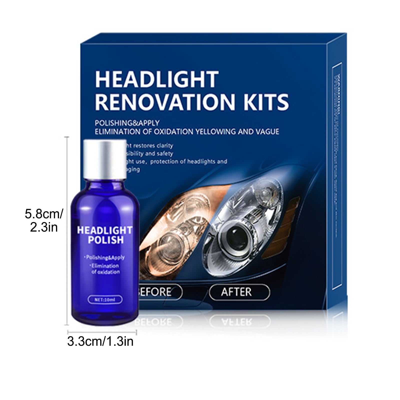 Car Headlight Repair Liquid Headlight Crystal Plating Refurbishment Agent 30ml