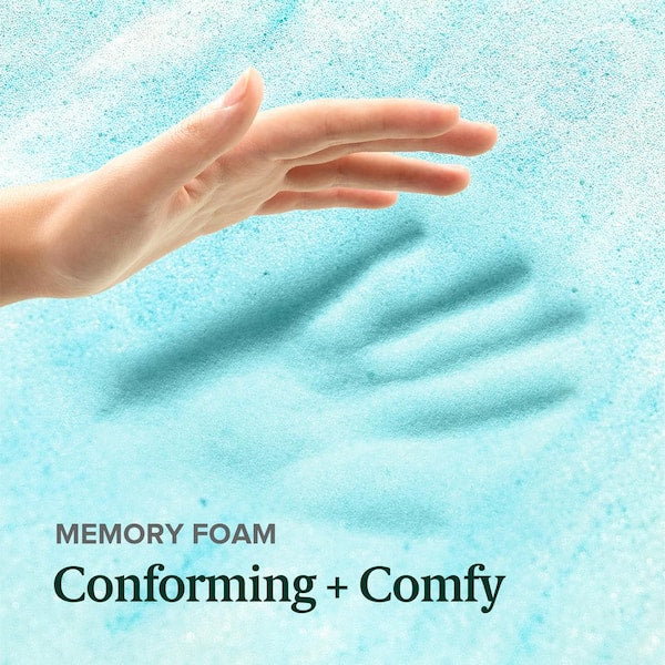 Swirl Topper 4 in. Medium No Pocket Gel Memory Foam King Mattress Topper