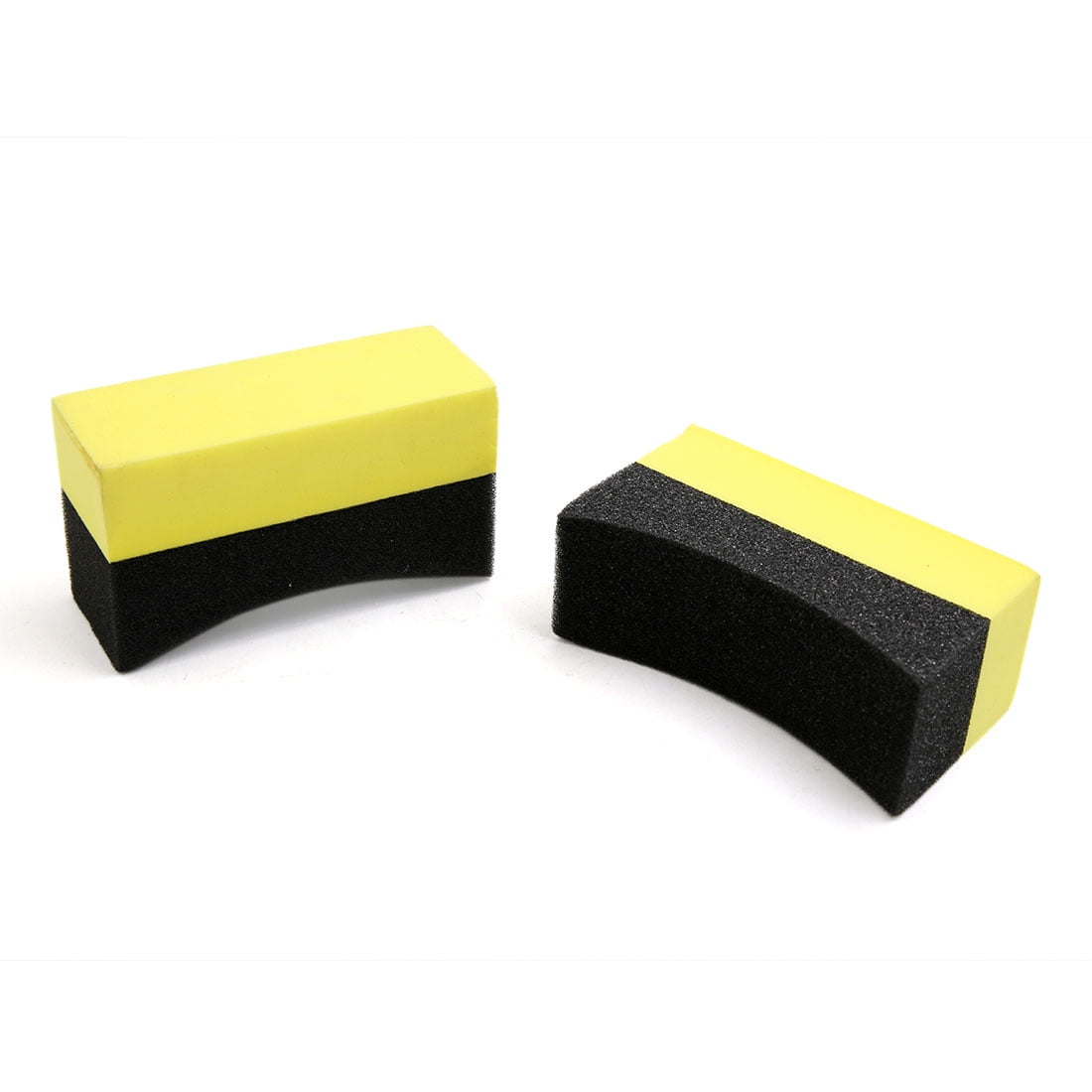 Waxing Polishing Sponge Pads Tyre Clean Brush 2 Pcs U-Shape Tire for Auto Car