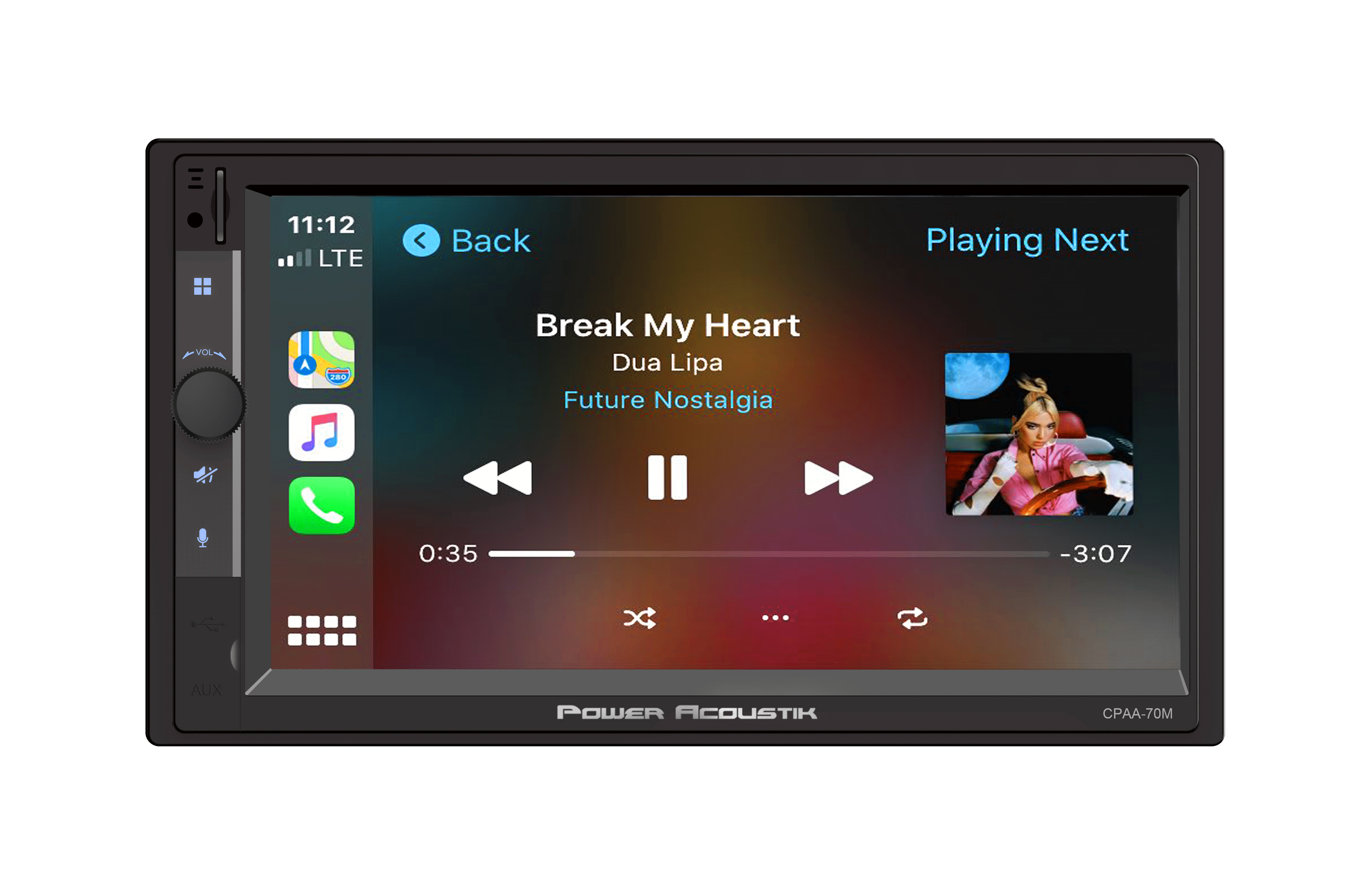 Power Acoustik Car Stereo Combo | Car Play/Android Auto Receiver & (4) 6.5